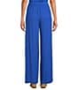 Eileen Fisher Silk Georgette Elastic Waist Wide Ankle Pants - Image 6