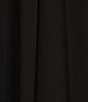 Color:Black - Image 3 - Stretch Jersey Knit Scoop Neck Sleeveless Drawstring Racerback A-Line Midi Dress