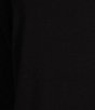 Color:Black - Image 4 - Stretch Jersey Knit Scrunch Neck Long Sleeve Shift Dress