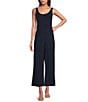 Eileen Fisher Stretch Silk Jersey Scoop Neck Sleeveless Slim Tank - Image 3