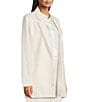 Eileen Fisher Stretch Wool Crepe Notch Lapel Long Sleeve Blazer, Color:Soft White - Image 3