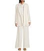 Eileen Fisher Stretch Wool Crepe Notch Lapel Long Sleeve Blazer, Color:Soft White - Image 5