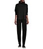 Eileen Fisher Tencel™ Lyocell Cozy Brushed Terry Hug Jogger Ankle Pants, Color:Black - Image 3