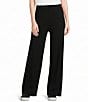 Eileen Fisher Tencel™ Lyocell Stretch Knit Jersey Wide Leg Pull-On Pants - Image 1
