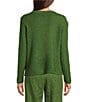Eileen Fisher Textural Knit Round Neck Long Sleeve Pullover Sweater - Image 2