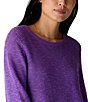 Eileen Fisher Textural Knit Round Neck Long Sleeve Pullover Sweater - Image 3