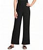 Eileen Fisher Textured Crinkle Woven Plisse Wide Leg Pull-On Ankle Coordinating Pants - Image 5