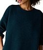Eileen Fisher Textured Ribbed Crew Neck Long Sleeve Sweater - Image 4