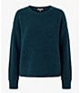 Eileen Fisher Textured Ribbed Crew Neck Long Sleeve Sweater - Image 5