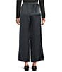 Eileen Fisher Textured Satin Wide Ankle Pants, Color:Graphite - Image 2