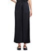 Eileen Fisher Textured Satin Wide Ankle Pants, Color:Ink - Image 1