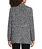 Eileen Fisher Two-Tone Yarn Notch Collar Long Sleeve Two Button-Front Jacket - Image 2