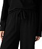 Eileen Fisher Waffle Double-Knit Wide Drawstring Pull-On Ankle Pants - Image 4