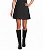 Eileen Fisher Washable Flex Ponte Double Knit Flared Mini Skirt - Image 1