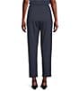 Color:Ocean - Image 2 - Washable Flex Ponte Stretch Knit Elastic Waist Tapered Leg Pull-On Ankle Pant