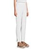 Color:White - Image 5 - Washable Stretch Crepe Pull-On Slim Leg Ankle Pants