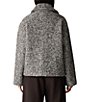Eileen Fisher Wool-Blend Tweed Collared Long Sleeve Button-Front Boxy Jacket - Image 2