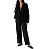 Eileen Fisher Wool Knit Jersey Long Sleeve Open-Front Jacket - Image 3
