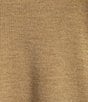 Eileen Fisher Wool Lurex Metallic Scoop Neck Long Sleeve Sweater - Image 4