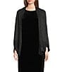 Eileen Fisher Shimmer Wool Evening Wrap, Color:Black - Image 1