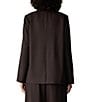 Eileen Fisher Wool Spun Notch Lapel Collar Long Sleeve Two Button-Front Blazer - Image 6