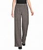 Eileen Fisher Woven Plisse Straight Leg Pull-On Coordinating Pants - Image 1
