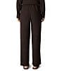 Eileen Fisher Woven Plisse Straight Leg Pull-On Coordinating Pants - Image 5