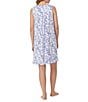 Eileen West Butterfly Garden Sleeveless Scoop Neck Jersey Knit Short Chemise, Color:White Ground Butterfly Garden - Image 2