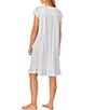 Color:Floral Print - Image 2 - Cap Sleeve Sweetheart Neck Cotton Jersey Knit Floral Nightgown