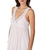 Eileen West Sleeveless V-Neck Jersey Knit Long Nightgown - Image 5