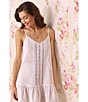Color:White - Image 4 - Sleeveless V Neck Woven Cotton Short Nightgown