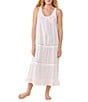 Eileen West Solid Sleeveless Scoop Neck Cotton Woven Ballet Nightgown - Image 1