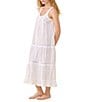 Eileen West Solid Sleeveless Scoop Neck Cotton Woven Ballet Nightgown - Image 3