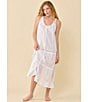 Eileen West Solid Sleeveless Scoop Neck Cotton Woven Ballet Nightgown - Image 5