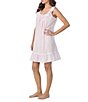 Eileen West Swiss Dot Sleeveless Ruffled Scoop Neck Woven Chemise - Image 3
