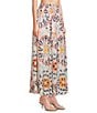 ELAN Coordinating Kaleidoscope Smock Waist Maxi Skirt, Color:Multi Kaleidoscope - Image 3