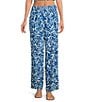 ELAN Coordinating Printed Elastic Waist Wide Leg Pants - Image 1