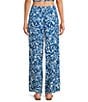 ELAN Coordinating Printed Elastic Waist Wide Leg Pants - Image 2