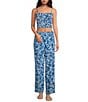 ELAN Coordinating Printed Elastic Waist Wide Leg Pants - Image 3