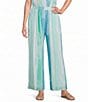 Elan Coordinating Stripe Pull-On Wide Leg Pants - Image 1