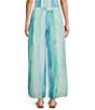 Elan Coordinating Stripe Pull-On Wide Leg Pants - Image 2