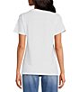 Elan Knit Crew Neck Short Sleeve Pullover Tee - Image 2