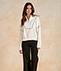 Elan Knit Long Sleeve Funnel Neck Zip Front - Image 5