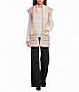 Elan Knit Sleeveless Tie Front Cardigan - Image 3