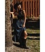 Elan Mock Neck Sleeveless Midi Dress - Image 4