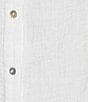 Elan Woven Crew Neck Sleeveless Button Front Coordinating Top - Image 4