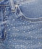 Elan Woven Denim High Rise Wide Leg Full Length Jeans - Image 4