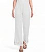 Elan Woven Embroidered Straight Leg Pull-On Coordinating Pants - Image 1