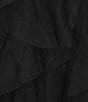 ELAN Woven Knit Tulle Midi Length Layered Pull-On Skirt - Image 4