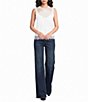 Elan Woven Lace Crew Neck Sleeveless Pullover Top - Image 3